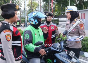 Satgas Preemtif Ops Patuh Jaya 2024, Berikan Imbauan Keselamatan Berlalu Lintas