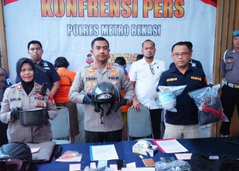 Polrestro Bekasi Ungkap Kasus Pembunuhan Berencana dengan Motif Ekonomi dan Sakit Hati