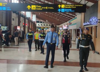 Tingkatkan Upaya Pelihara Kamtibmas Aman dan Kondusif, Polsubsektor Terminal 2 Bandara Soetta Rutin Laksanakan Patroli Gabungan