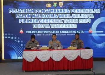 Pembukaan Pelatihan Pengamanan dan Pengawalan Pilkada Serentak Tahun 2024 di Polres Metro Tangerang Kota