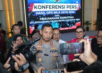 Operasi Nila Jaya 2024, Polrestro Tangerang Kota Musnahkan 3,89 Kg BB Sabu dan Ribuan Pil Exstasi