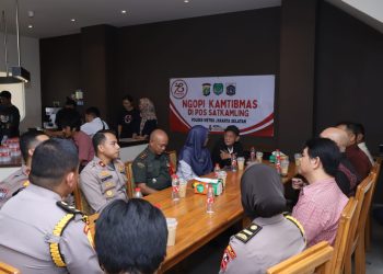 Jaga Situasi Kondusif Kapolsek Mampang Adakan Ngopi Kamtibmas