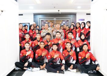 Lepas Kontingen Taekwondo Polri ke Malaysia dan Thailand, As SDM Kapolri Motivasi Atlet Dengan Beasiswa Pendidikan