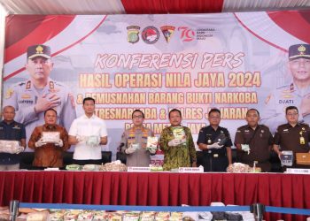 Polda Metro Jaya Musnahkan Ratusan Kilogram Sabu dan Ribuan Butir Ekstasi