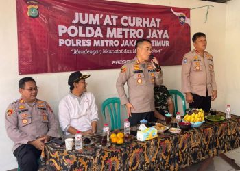 Wakapolres Metro Jaktim laksanakan Jumat curhat ke warga Pondok Kelapa Duren Sawit