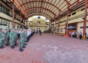 Polres Metro Jakarta Pusat Melaksanakan Apel Gelar Pasukan Dalam Rangkan Operasi Mantap Praja 2024