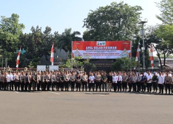 Apel Gelar Pasukan Operasi Mantap Praja Jaya 2024 Polres Metro Jakarta Selatan Polda Metro Jaya