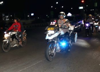 Polres Metro Depok Gelar Patroli Skala Besar Gabungan untuk Antisipasi Kerawanan Kamtibmas