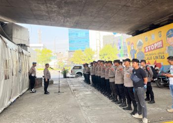 Amankan Aksi Unjuk Rasa di DPR, Polres Jakbar Tempatkan Personel di TL Slipi Palmerah