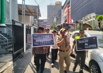 Imbauan Bahaya Narkoba Oleh Tiga Pilar Di Pemukiman RW 07 Kelurahan Kebon Kacang