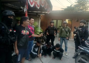 Laporan aduan cepat lewat 110, pelaku tawuran diringkus aparat Kepolisian di belakang Lapas Cipinang
