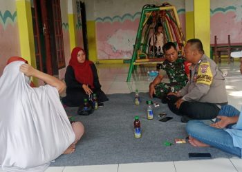 Sinergitas Bhabinkamtibmas dan Bhabinsa Pondok Jaya