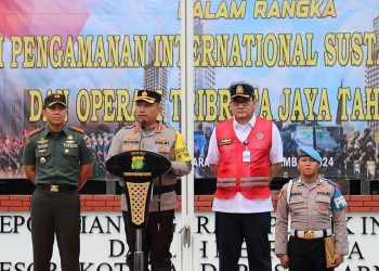 Apel gabungan Polres Bandara Soetta, Pam kunjungan Paus Fransiskus dan kedatangan delegasi International Sustainability Forum (ISF)