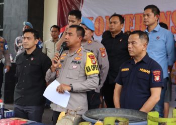 Unit Reskrim Polres Metero Bekasi Berhasil Ringkus Rumah Produksi Gas Portable Illegal