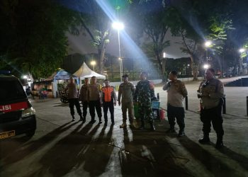 Polsek Sawah Besar Bersama Unsur Tiga Pilar Cegah Kejahatan Malam Hari