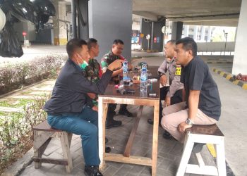 Sinergitas TNI-Polri Patroli dan Monitoring Keamanan di Medan Satria