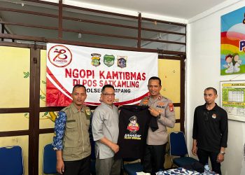Kapolsek Mampang Prapatan Giat Ngopi Kamtibmas Sosialisasi Pilkada Damai