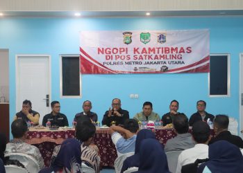 Ngopi Kamtibmas di Koja, Kapolres Jakut Imbau Warga Jaga Keharmonisan