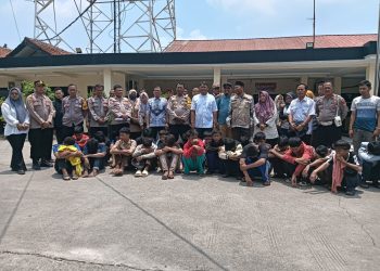 Gerak Cepat Polsek Cikarang Utara Berhasil Amankan Puluhan Remaja SMP Hendak Lakukan Aksi Tawuran