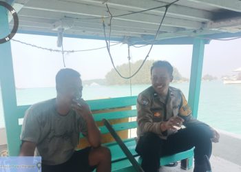 Bhabinkamtibmas Pulau Kelapa Ajak Warga Jaga Kamtibmas Selama Masa Pilkada 2024