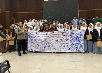 Diskusi Forum Gerakan Dakwah Bersama Kaum Milenial di Kabupaten Bekasi, Kasat Binmas Tekankan Bahaya Narkoba