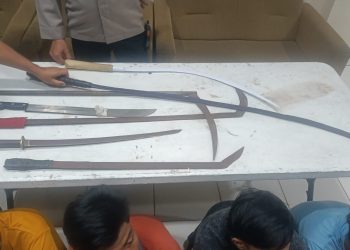 Polsek Cikarang Pusat Berhasil Mengamankan Enam Pemuda Diduga Akan Lakukan Tawuran