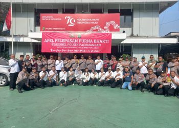 Kapolsek Pademangan Lepas Anggotanya Yang Purna Tugas