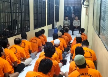 Polres Metro Bekasi Pembinaan Rohani Tahanan
