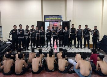 Polres Metro Jakarta Pusat Amankan 31 Pelajar, Bawa Sajam, Petasan dan Air Keras Untuk Tawuran