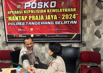 Dokkes Polres Tangsel Beri Layanan Kesehatan untuk Personel Operasi Mantap Praja
