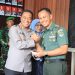 Kapolres Metro Bekasi Kota dan Pj Wali Kota Bekasi Berikan Kejutan HUT ke-79 TNI di Kodim 0507/Bekasi