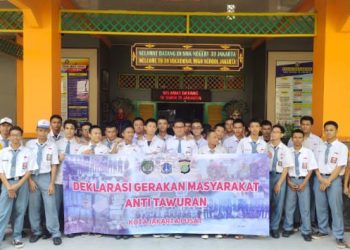 Cegah Tawuran Pelajar, Polsek Cempaka Putih Gelar Deklarasi Anti Tawuran