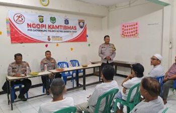 Ngopi Kamtibmas, Membangun Kebersamaan dan Keamanan Warga terkait tawuran di Kayu Manis