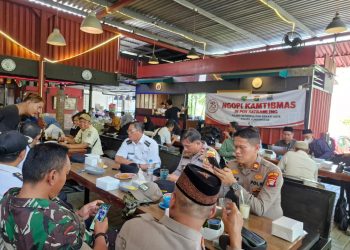 Polsek Pondok Gede Gelar Ngopi Kamtibmas, Himbau Warga Jaga Kamtibmas Jelang Pilkada 2024