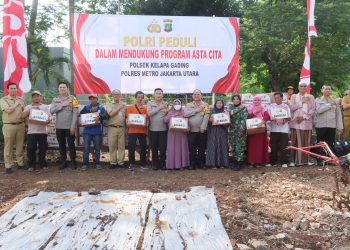 Polsek Kelapa Gading Launching Gerakan Pangan Merah Putih untuk Ketahanan Pangan