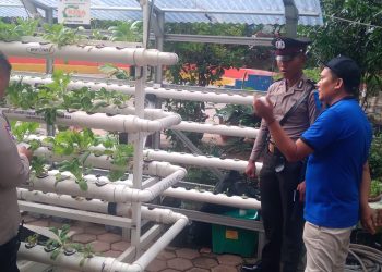 Polsek Metro Gambir Laksanakan Program Ketahanan Pangan Lestari Bersama Siswa Diktuba Polri di Wilayah Gambir