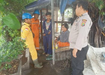 Polres Pelabuhan Tanjung Priok Sambangi Pekerja untuk Jaga Kamtibmas Pilkada