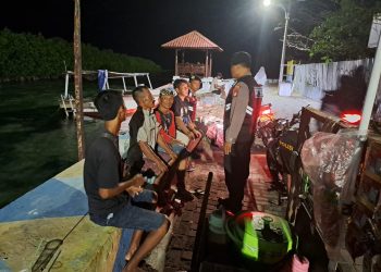 Polsek Kepulauan Seribu Utara Gelar Patroli Malam Cegah Tawuran Remaja