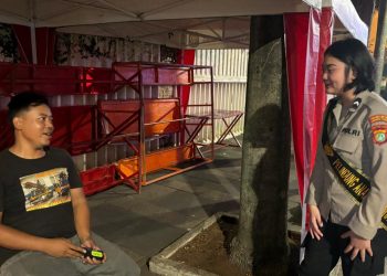 Patroli Gabungan Polsek Metro Menteng Himbauan Kamtibmas Di Sekitaran Bundaran HI