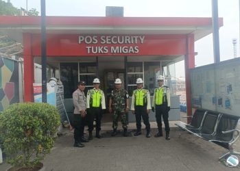 Cegah Tawuran dan Jaga Kamtibmas Pilkada, Bhabinkamtibmas Sambangi Kawasan Pertamina Marine