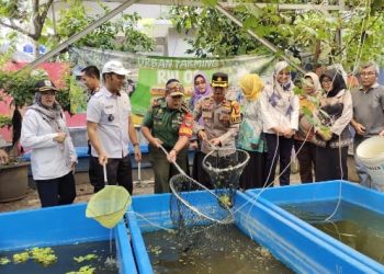Launching Gugus Tugas Polri Mendukung Ketahanan Pangan Di Wilayah Cempaka Putih