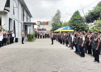 Apel dan Simulasi Pengamanan Logistik Pilkada 2024 wilayah hukum Polsek Neglasari Digelar di Kecamatan Neglasari