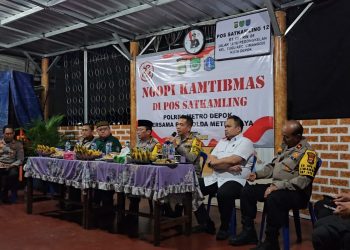 Ngopi Kamtibmas Polsek Cimanggis: Bahas Keamanan Jelang Pilkada hingga Tawuran Remaja