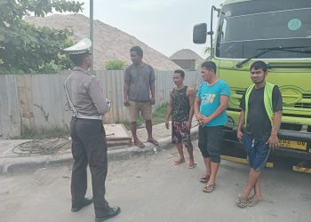 Unit Lantas berikan imbauan Kamseltibcarlantas dan Pilkada Damai serta cegah tawuran