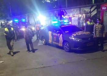 Patroli Tiga Pilar Menteng Antisipasi Tawuran di Perbatasan Kwitang-Kalipasir