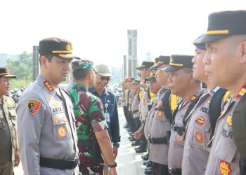 Apel Pergeseran Pasukan Pam TPS Wilayah Hukum Polres Metro Depok Siap Amankan Pemungutan Suara di Kota Depok Dan Kabupaten Bogor