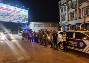 Operasi Cipta Kondisi Gabungan 3 Pilar Ciptakan Situasi Kondusif di Polsek Kelapa Dua