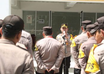 Kapolsek Kemayoran Pimpin Apel Konsolidasi Usai Pengamanan Pilkada 2024