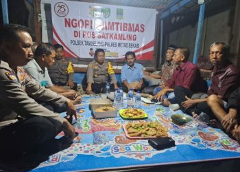 Kapolsek Tambelang Gelar Ngopi Kamtibmas untuk Perkuat Cooling System Pasca Pilkada