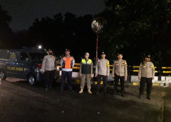 Usai Pilkada, Polsek Senen Jakarta Pusat Gelar Patroli Tiga Pilar